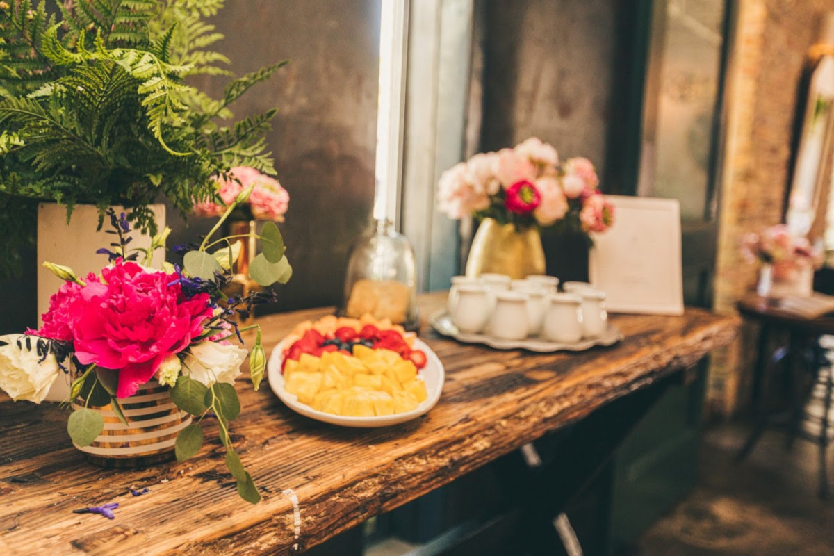 Restaurant decorations, fruit salad